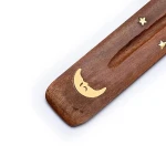 Drewniana podstawka do kadzidełek 25 cm Księżyc