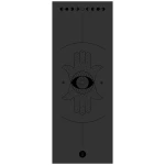 Profesjonalna mata do jogi, ćwiczeń i pilatesu Moonholi PRO STICKY ILLUMINATION BLACK - kauczukowa, antypoślizgowa 4 mm