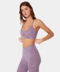 Biustonosz sportowy Carpatree Serenity DUSTY LAVENDER PINK - rozmiar M
