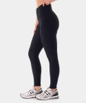 Legginsy damskie Carpatree Rib Profile MIDNIGTH BLACK - rozmiar S