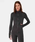 Bluzka damska Carpatree Serenity z zamkiem BLACK - rozmiar M